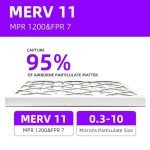 Qingzhug 14x25x1 MERV 11 Pleated Air Filters (6-Pack)