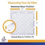 17x21x1 MERV 13 Air Filter - 12-Pack