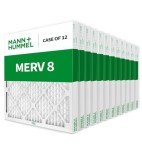 Mann+Hummel MERV 8 Pleated Air Filters, 12 Pack