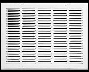 24" x 18" Steel Air Filter Grille - White