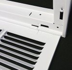 24" x 18" Steel Air Filter Grille - White