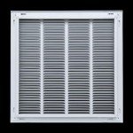 24" x 18" Steel Air Filter Grille - White