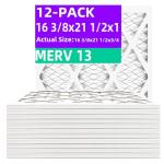 MERV 13 Pleated Air Filter 12-Pack