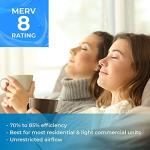 SpiroPure MERV 8 Pleated Air Filters (6 Pack)