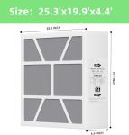 20"x20"x5" MERV 16 Furnace Air Filter 2-Pack