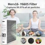 MERV 16 Replacement Filter for PureAir PCO3-16-16