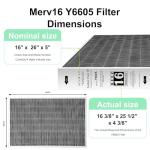 MERV 16 Replacement Filter for PureAir PCO3-16-16