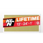 K&N Washable 12x24x1 Air Filter, Merv 11