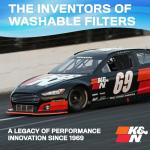 K&N Washable 12x24x1 Air Filter, Merv 11