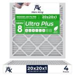 MervKing 20x20 Pleated Air Filters - 4-Pack