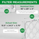 Mann+Hummel 16x25x4 MERV 8 Air Filter Pack