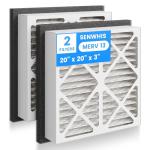 20x20x3 MERV 13 Pleated Air Filters - 2 Pack