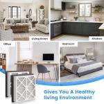 20x20x3 MERV 13 Pleated Air Filters - 2 Pack