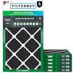 Filterbuy 15x25x1 MERV 8 Air Filters (6-Pack)