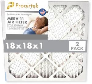 Proairtek 18x18x1 MERV 11 Air Filter Pack