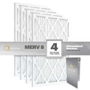 16x30x1 Enviroflow Air Filter MERV 8 - 4 Pack
