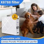 2 Pack MERV 16 Air Filters 20x26x5