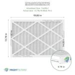 TRIGHTFILTERS 14x20x1 Air Filter 6-Pack, MERV 8