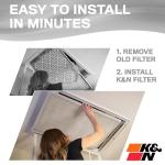 K&N 14x20x1 Washable HVAC Air Filter, Merv 8