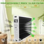 20x25x5 MERV 16 Carbon-Efficient Air Filters
