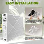 20x25x5 MERV 16 Carbon-Efficient Air Filters