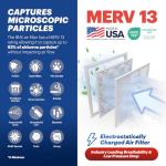 BNX TruFilter 24x24 Air Filters MERV 13 (4-Pack)