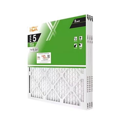 3-Pack MERV 8 Pleated Air Filters for HVAC