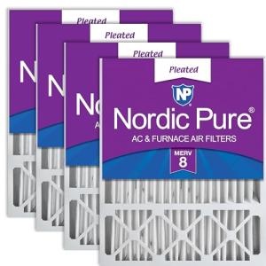 Nordic Pure 20x25x5 MERV 8 Air Filters 4 Pack