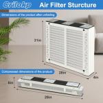 Crilokp 31x28x4 MERV 11 Air Filter 2-Pack
