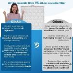 OlitAir MERV 13 14x20x1 Reusable Air Filter 7-Pack