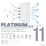 Accumulair Platinum 16x30 MERV 11 Air Filters 4-Pack