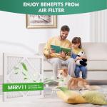 12x12x1 Pleated Air Filter 2 Pack, MERV 11
