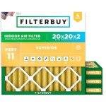 MERV 11 Pleated AC Air Filters 4-Pack