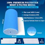 MERV 8 Cut-to-Fit Air Vent Filters, 20"x90