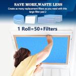 MERV 8 Cut-to-Fit Air Vent Filters, 20"x90
