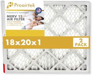 Proairtek 18x20x1 MERV 13 Air Filters - 2 Pack