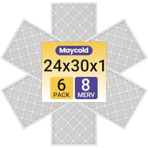 Maycold MERV 8 Furnace Air Filters 6-Pack