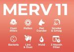 15x25x1 MERV 11 AC Furnace Air Filters - 12 Pack