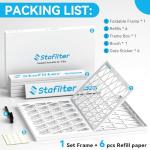 Stafilter Reusable 14x25x1 HVAC Air Filter Pack