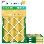 16x24x1 MERV 11 Pleated HVAC Air Filters