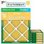 Filterbuy 17x22x1 MERV 11 Air Filter 6-Pack