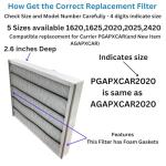 Atomic 20x20x3 Replacement Filter for Carrier