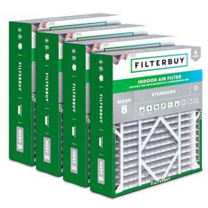 21x24.5x5 MERV 8 Pleated Air Filters (4-Pack)