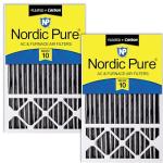 Nordic Pure 16x25x5 MERV 10 Air Filters 2-Pack