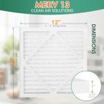 12x12x1 MERV 13 Pleated Air Filter 4-Pack