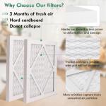 12x12x1 MERV 13 Pleated Air Filter 4-Pack
