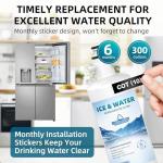 QWFIZ 3-Pack Water Filter Replacement for LG