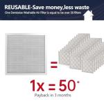 Demiwise 12x12 Electrostatic Reusable Air Filter