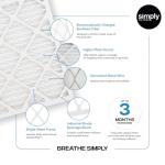 13.5x27.5x1 Merv 8 Air Filter 4-Pack