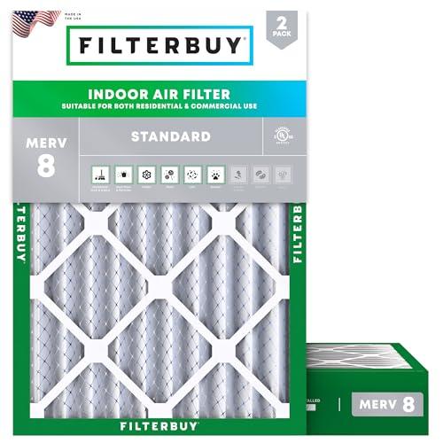 20x21x4 MERV 8 Dust Defense Air Filters - 2-Pack